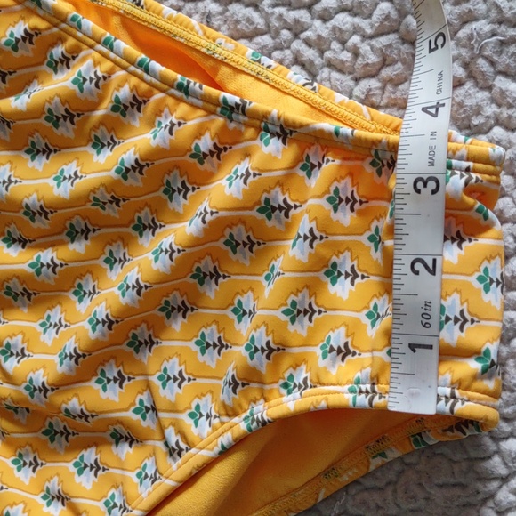 NWT Rhode For Target XXL Yellow Floral Low Rise High Leg Cheeky Bikini Bottom - Picture 8 of 13